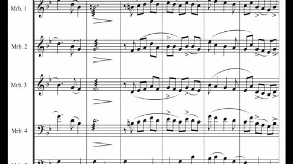 サムネイル： Variations on Autumn Leaves for Marimba Quintet - DIGITAL COPY