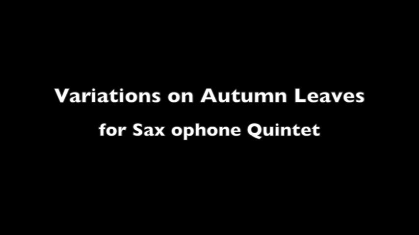 サムネイル： サックス五重奏のための枯葉（変奏曲）- DIGITAL COPY
