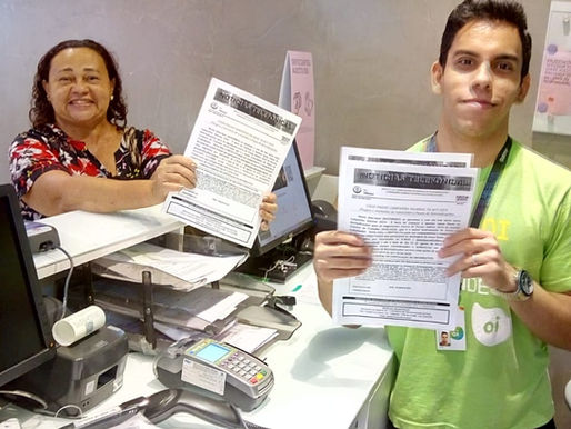 DIA DE PANFLETAGEM EM FRENTE A EMPRESA