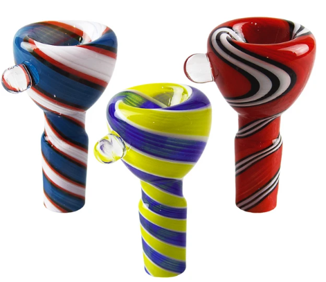 420 rainbow spiral glass bowl for smoking