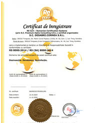 Certificat pentru standarde sociale la locul de muncă - ISO 8000