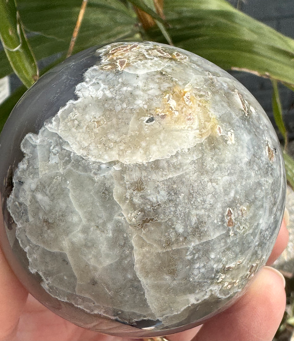 Thumbnail: Agate Druzy Crystal Sphere - 6cm