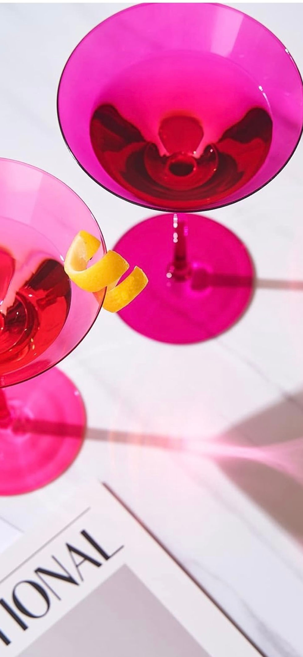 Thumbnail: Barbie™ x Dragon Glassware Pink Martini Glasses – Set of 2 (240 ml) 