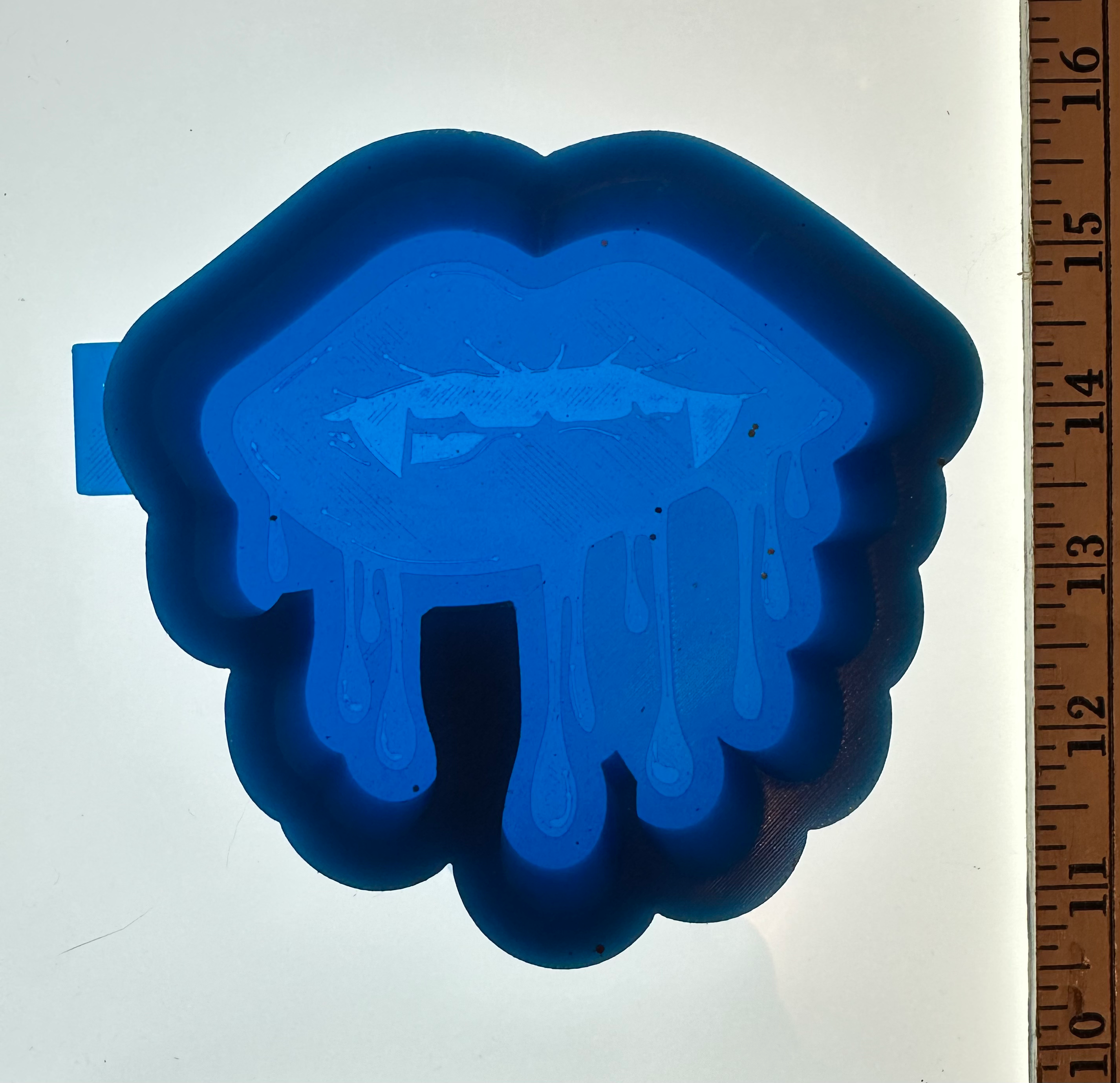 Dripping Vampire Lips Silicone Mold – Single Cavity | Freshies, Resin & Wax