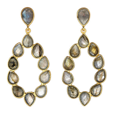 Labradorite Teardrop Earring