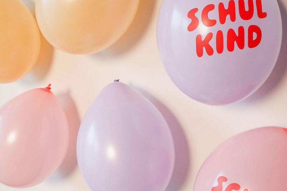 Miniaturbild: Luftballons Schulkind Rosa-Mix