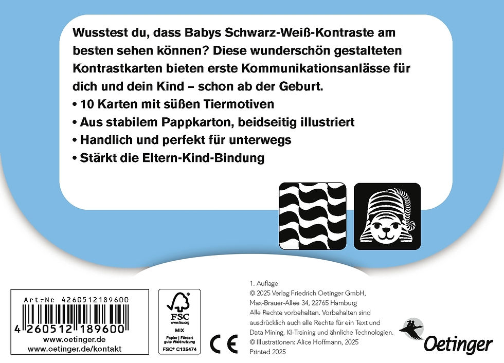 Miniaturbild: Kartenset Erste Bilder für Babyaugen 0-3 Monate