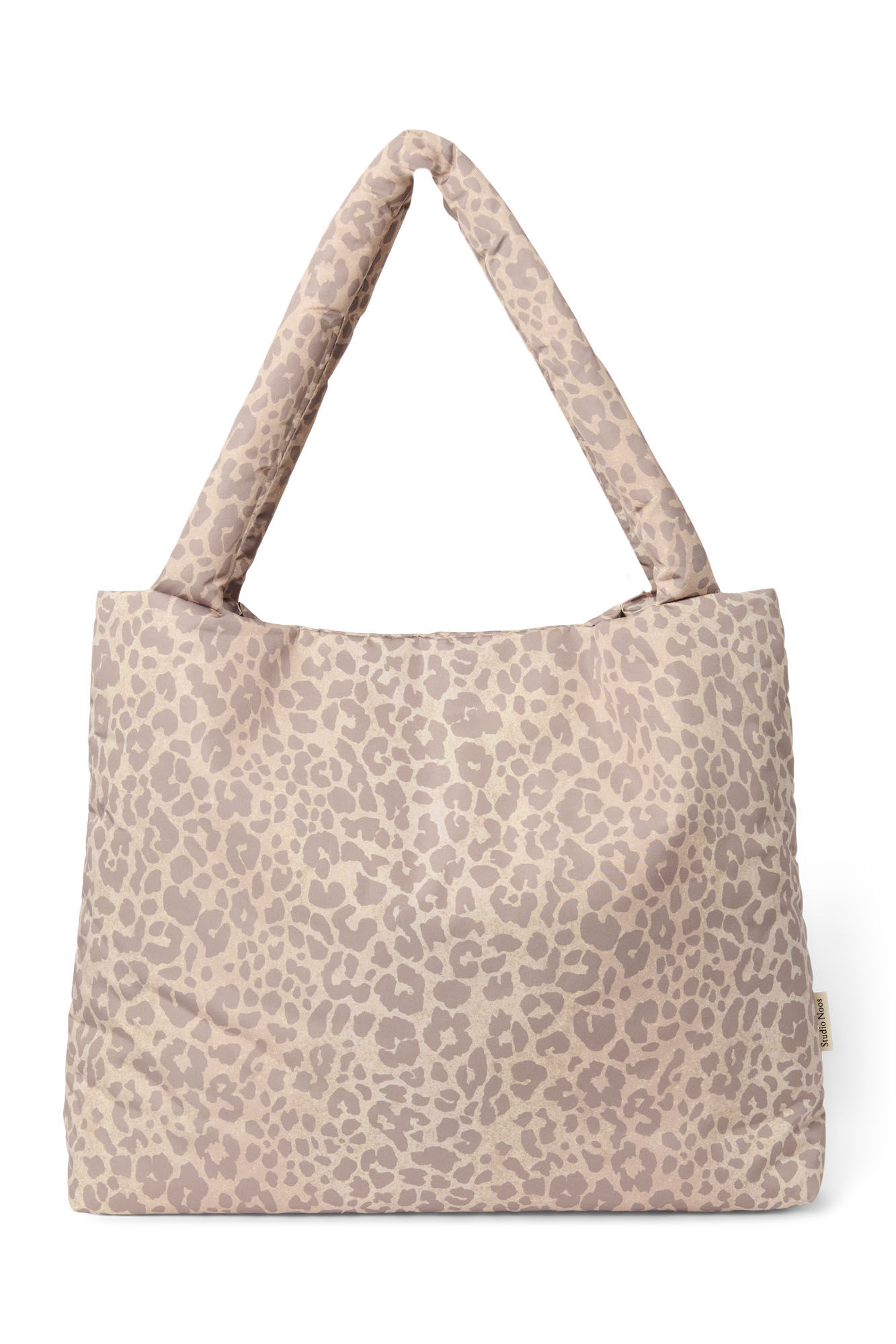 Mum Bag Puffy Leopard beige