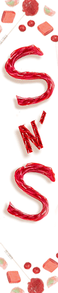 Candy brand web banner, candy, licorice type, typography, candy ads