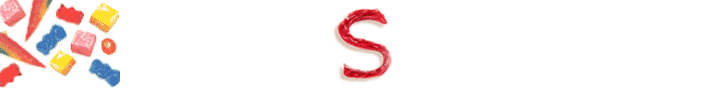 Candy brand web banner, candy, licorice type, typography, candy ads