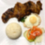 CT05. GRILLED PORK CHOP, CHICKEN, & FRIED EGG