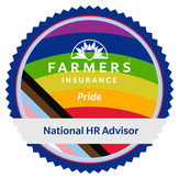 Farmers Pride Employee Resource Group (ERG) National HR Advisor badge.
Shared on personal social media channels and email signature.