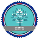 Caregiver Connect Employee Resource Group (ERG) Site Lead: Phoenix, AZ badge.
Shared on personal social media channels and email signature.