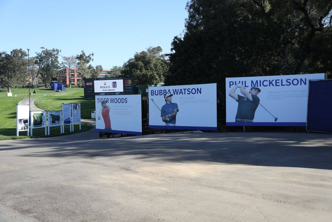 Entrance panels located at the main entrance that featured past champions/