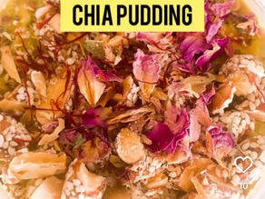Kulfi inspired Saffron Rose Chia Pudding