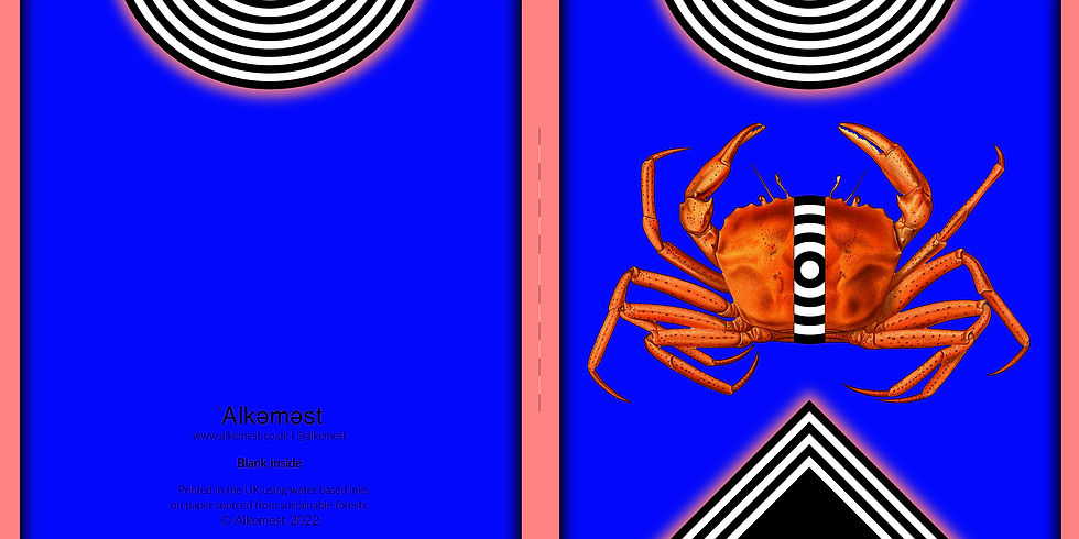 Thumbnail: Aztec Crab: Sealife Greetings Card