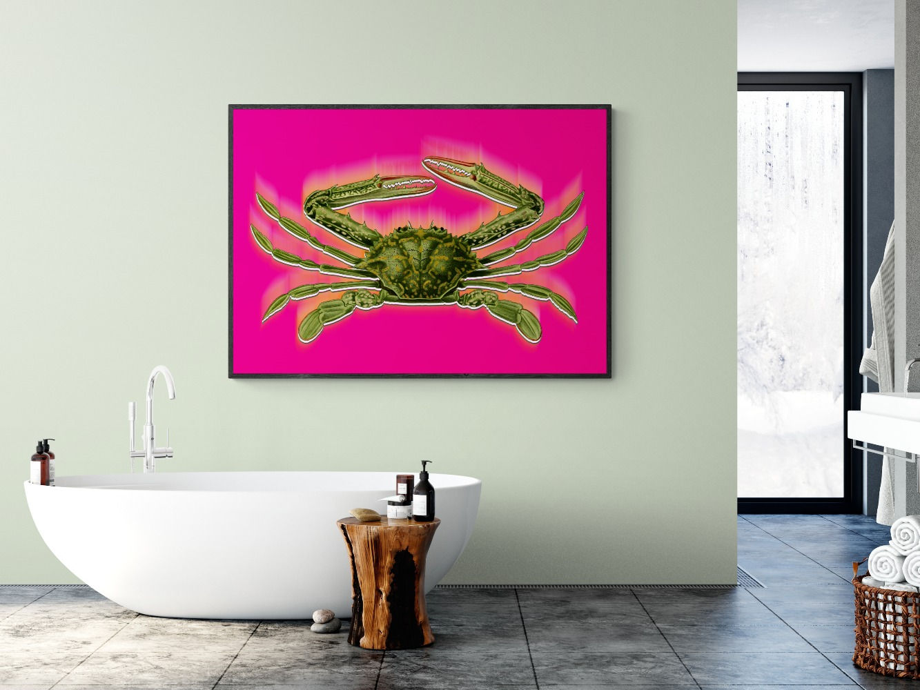 Acid Crab: Limited Edition Art Print | Framed or Unframed