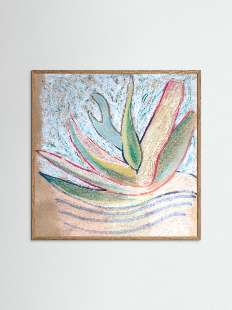 Aloe Form: Fine Art Giclée Print with Framing Options