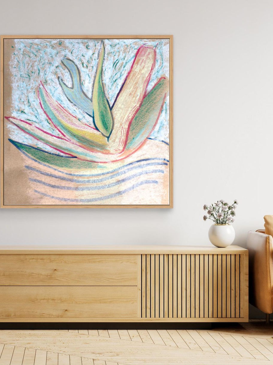 Aloe Form: Canvas Print with Framing Options