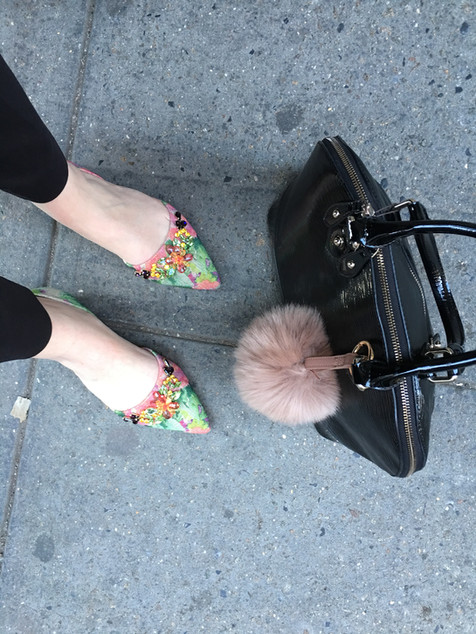 Black All Over With a Pop of Color