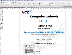 NCC Roads AS, Kompetansebevis