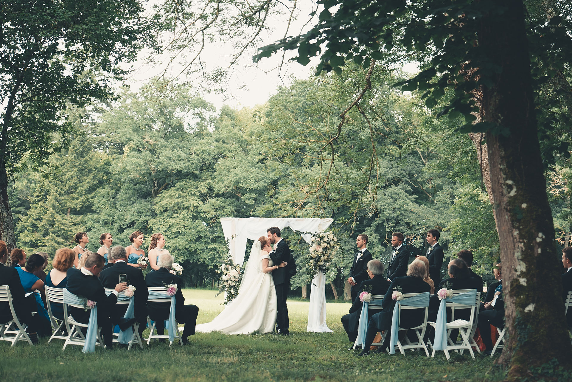 Outdoor wedding ceremony