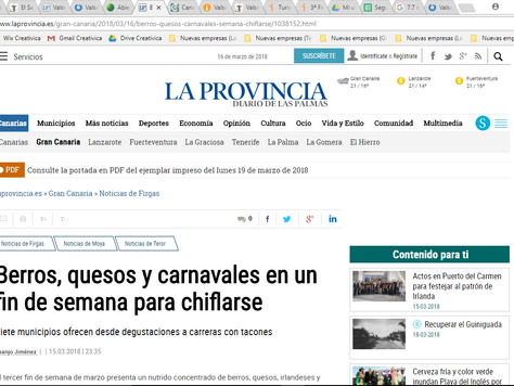 Berros, quesos y carnavales en un fin de semana para chiflarse