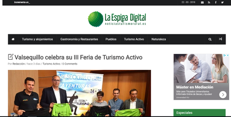 Valsequillo celebra su III Feria de Turismo Activo