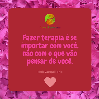 Fazer terapia é se importar