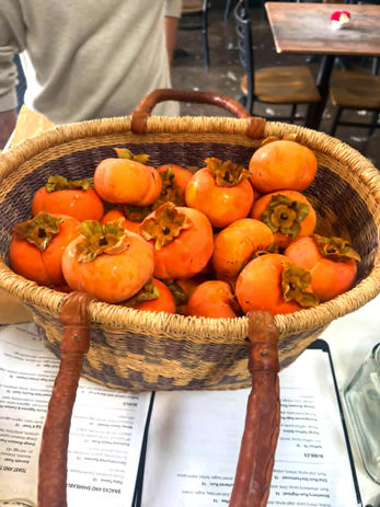 Fresh Picked Persimmons
Locally harvested and turned into our house-made persimmon chutney. Sweet, spiced, and deeply seasonal.