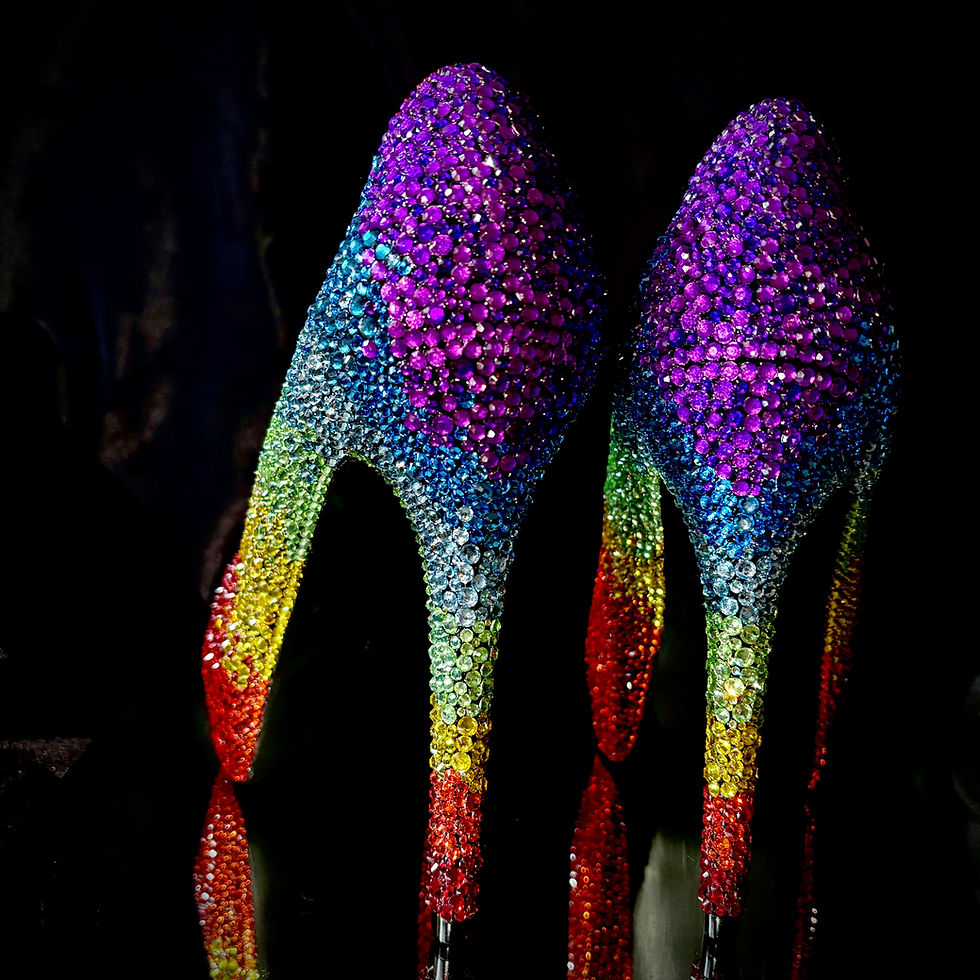 Thumbnail: "Be Bold" rainbow high heels