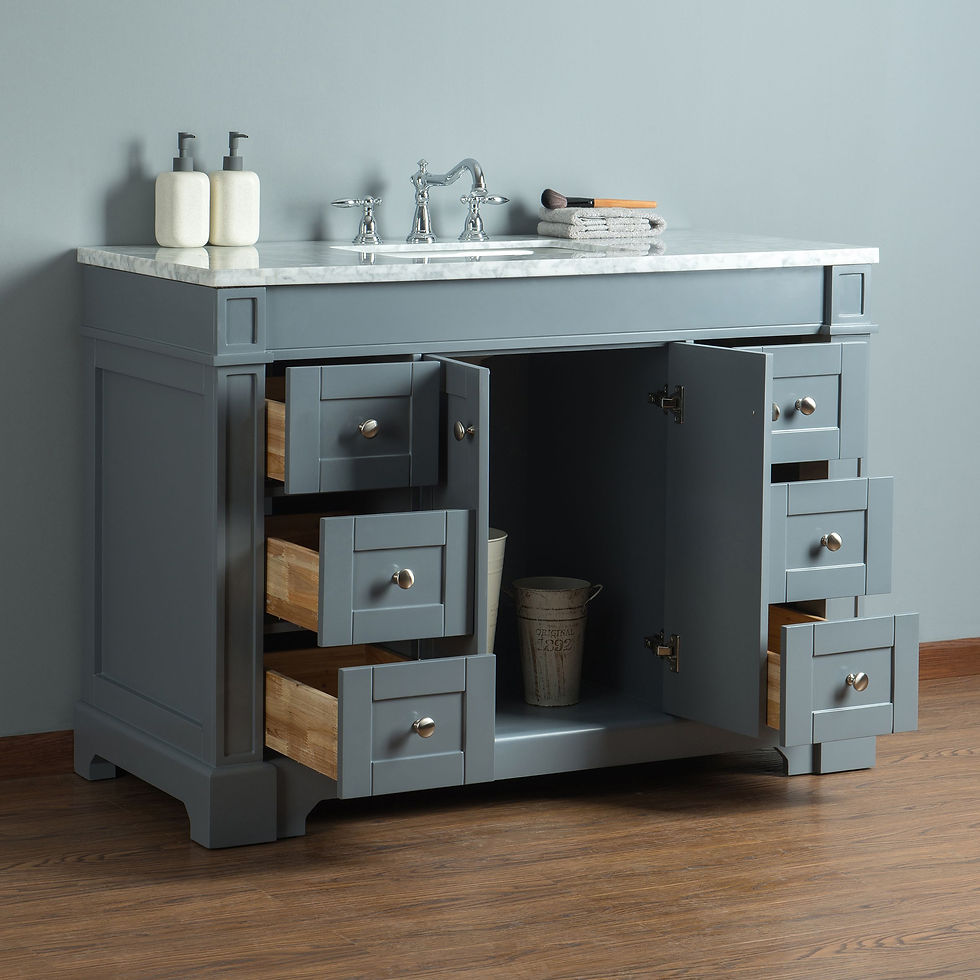 Thumbnail: Seine 48" Grey Single Sink Vanity