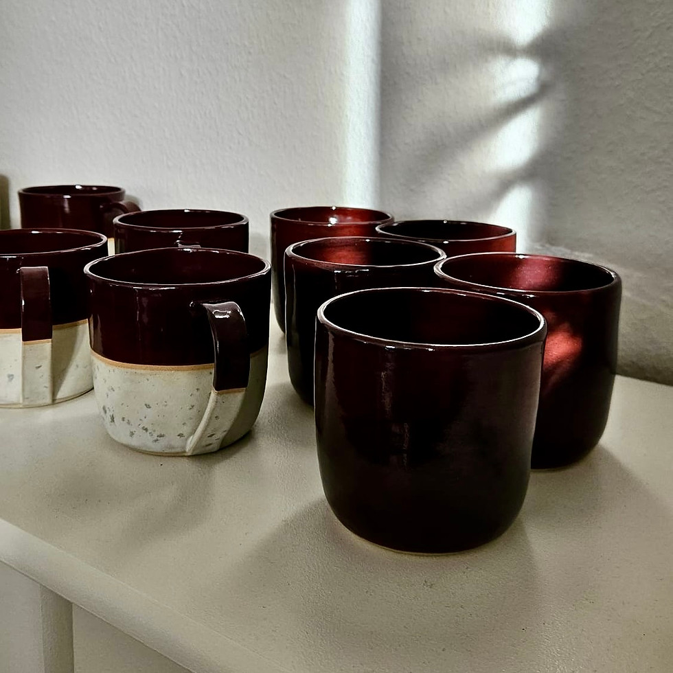 Miniaturbild: Dark Burgundy Tasse