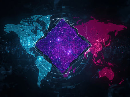 Image showing the world fractured by AI regulation