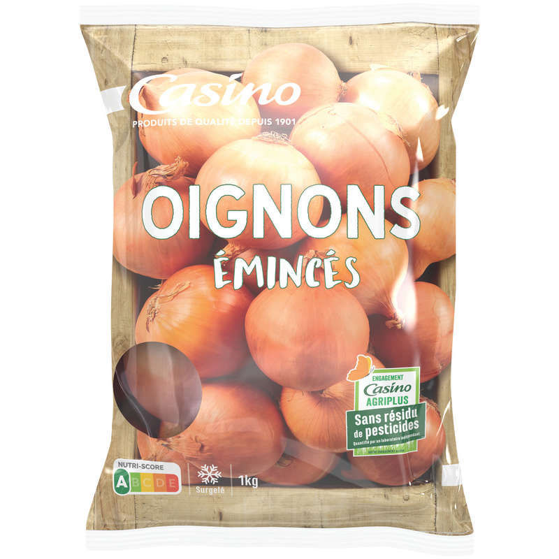 CASINO Oignons - Emincés 1kg