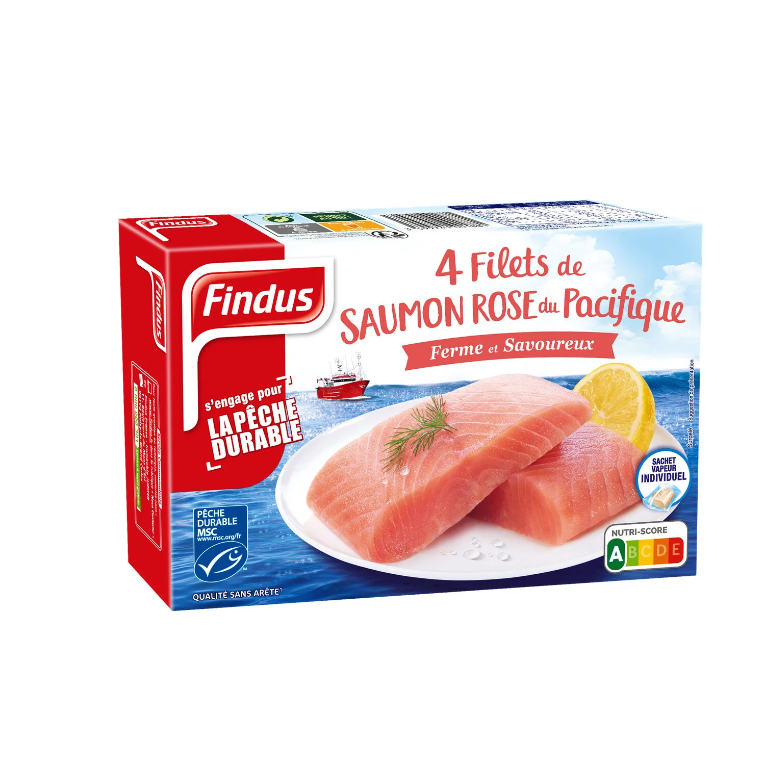 4 Filets de Saumon Rose du Pacifique Sauvage