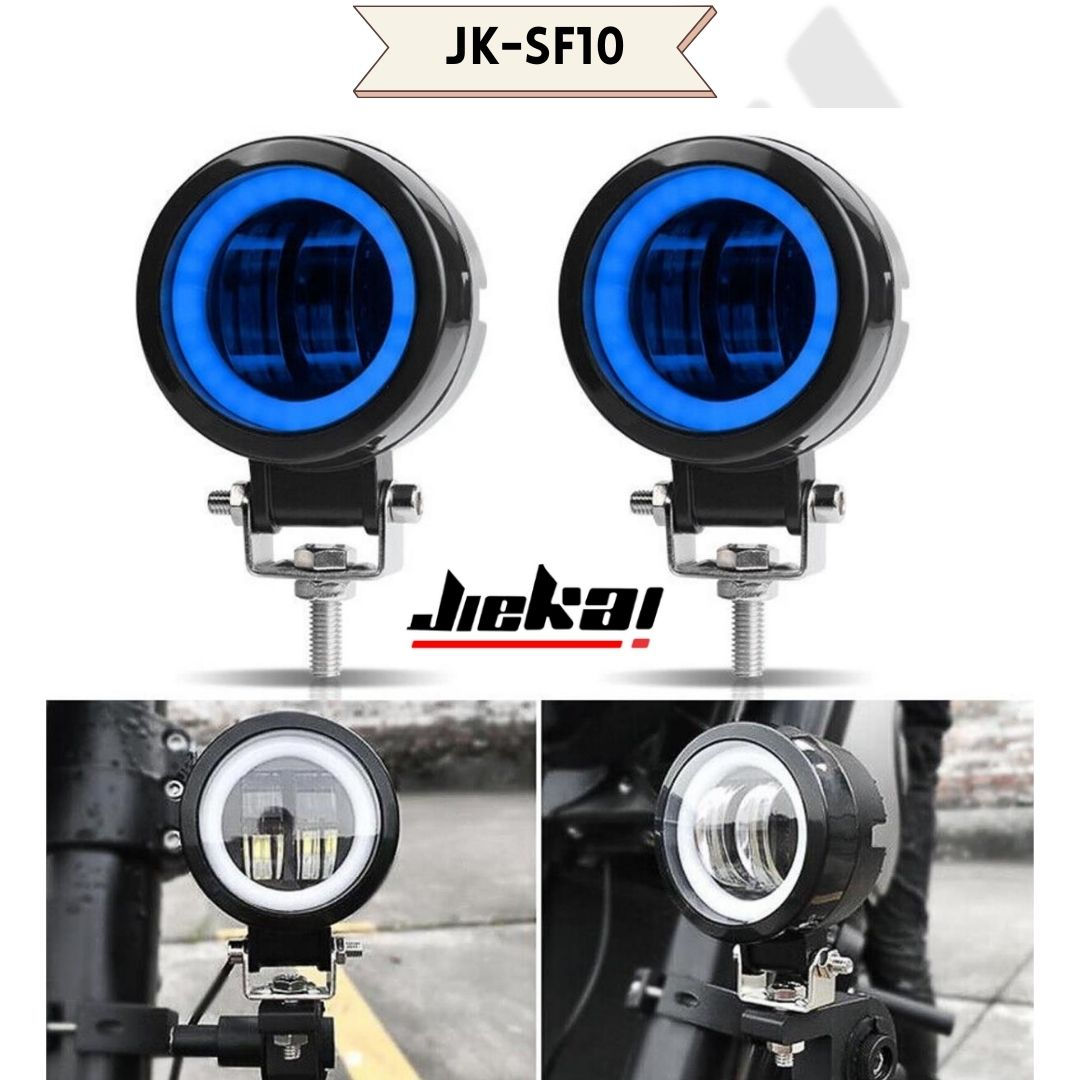 JİEKAİ JK-SF10 BEYAZ SİS FARI ANGELL MAVİ 2'Lİ TAKIM