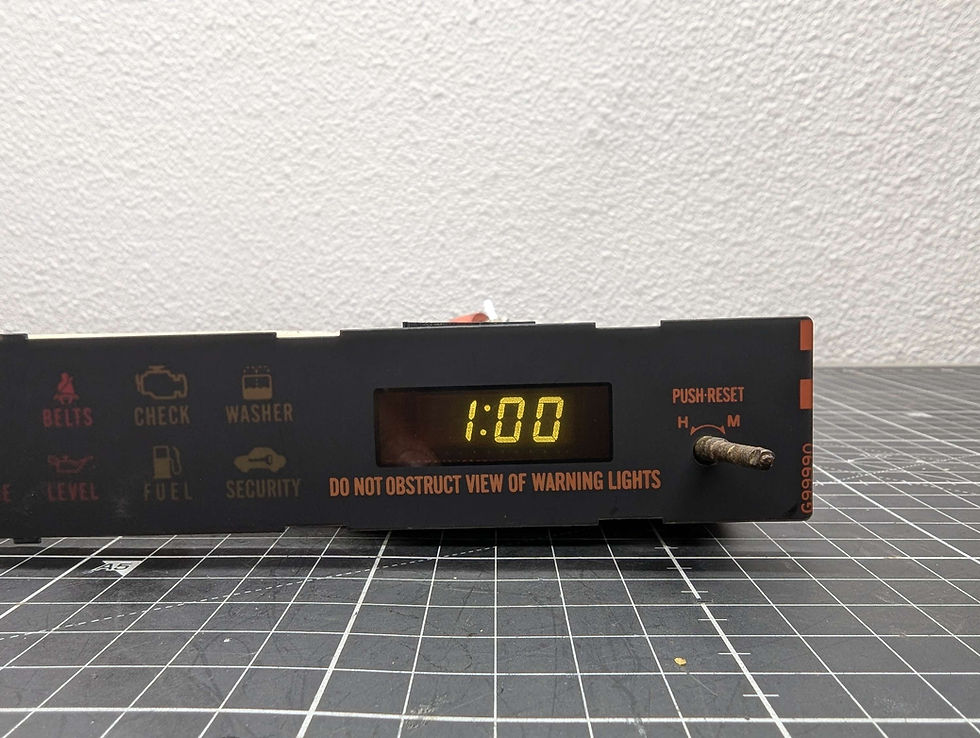Thumbnail: RX7 FC // CLOCK / IDIOT WARNING CLUSTER REPAIR SERVICE // CLOCK COLOR
