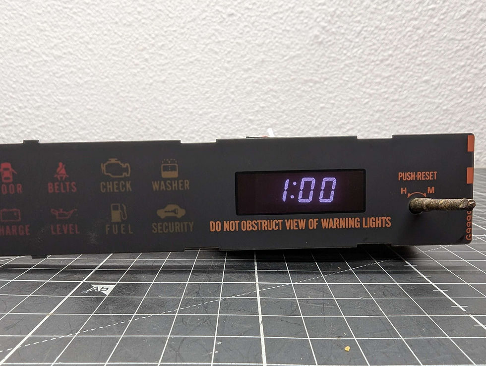 Thumbnail: RX7 FC // CLOCK / IDIOT WARNING CLUSTER REPAIR SERVICE // CLOCK COLOR