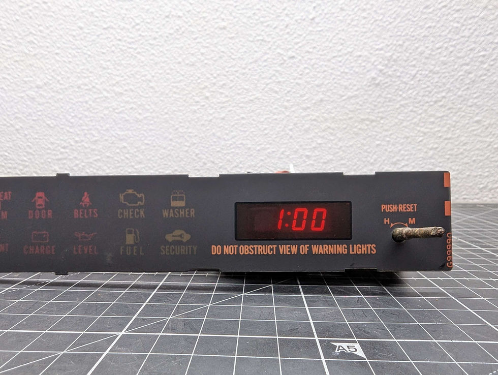 Thumbnail: RX7 FC // CLOCK / IDIOT WARNING CLUSTER REPAIR SERVICE // CLOCK COLOR