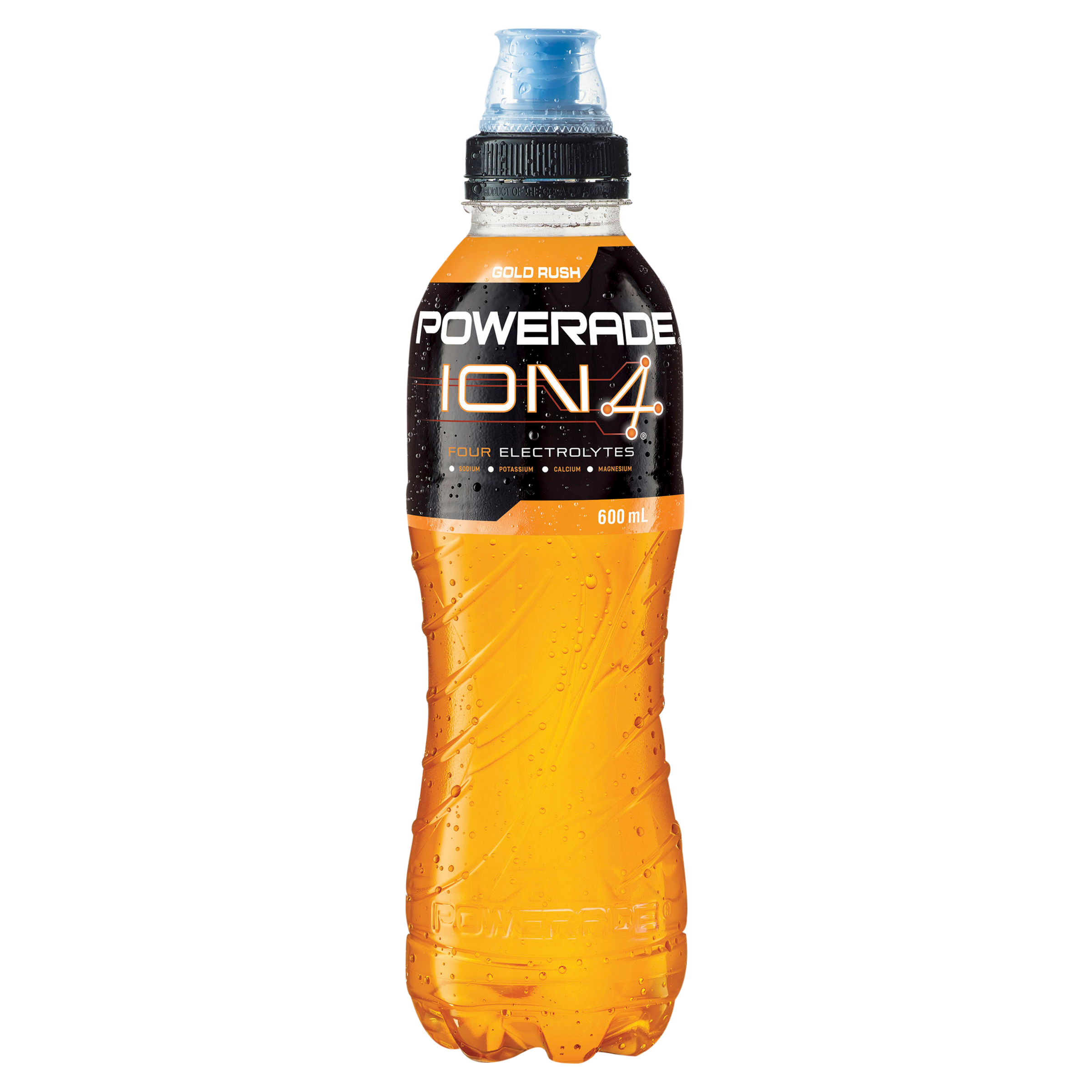 Powerade Gold Rush 600mL Sipper Cap -  Pack 12
