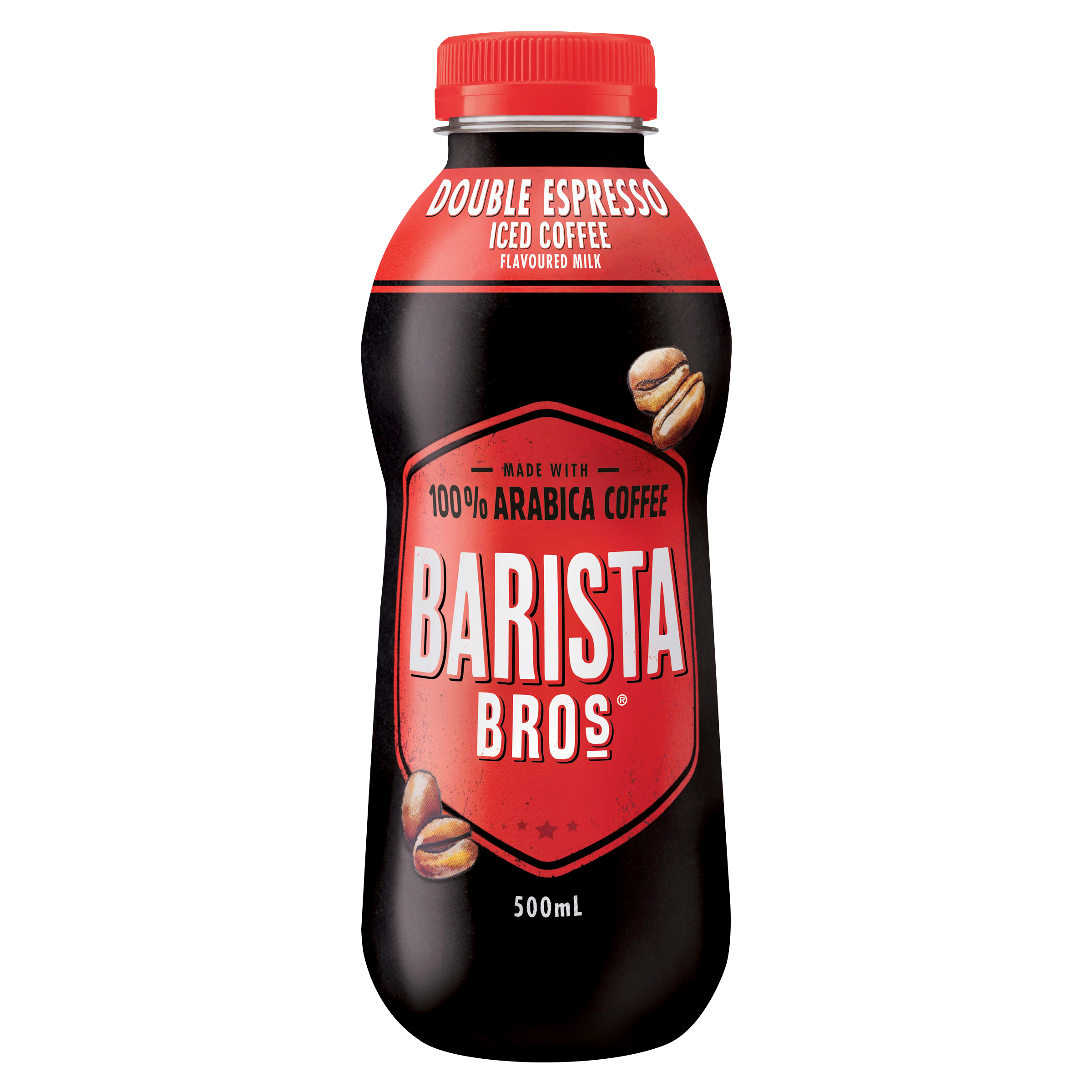Barista Bros Double Espresso Iced Coffee Flavoured Milk 500mL - Pack 12