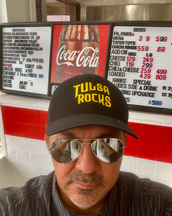 Tee-Shirts and Hats $25 Each. Email Lynn@Tulsa-Rocks.com to order.