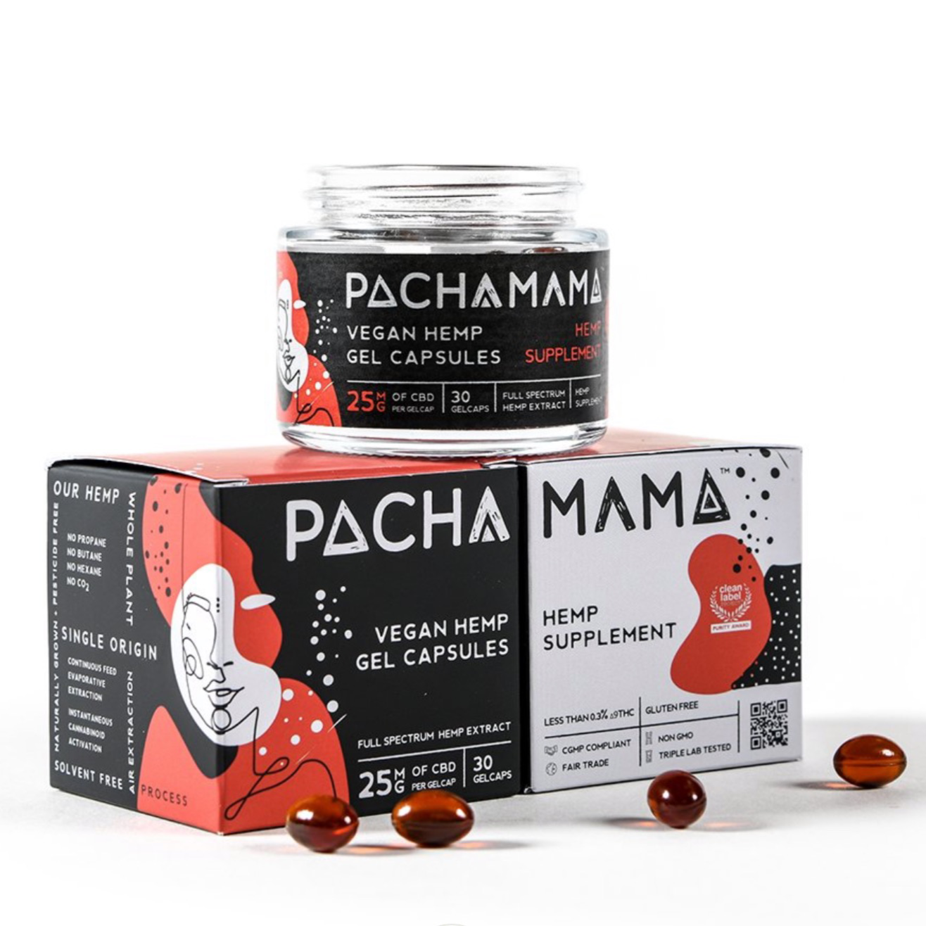 Vegan CBD Gel Caps- Jar of 30