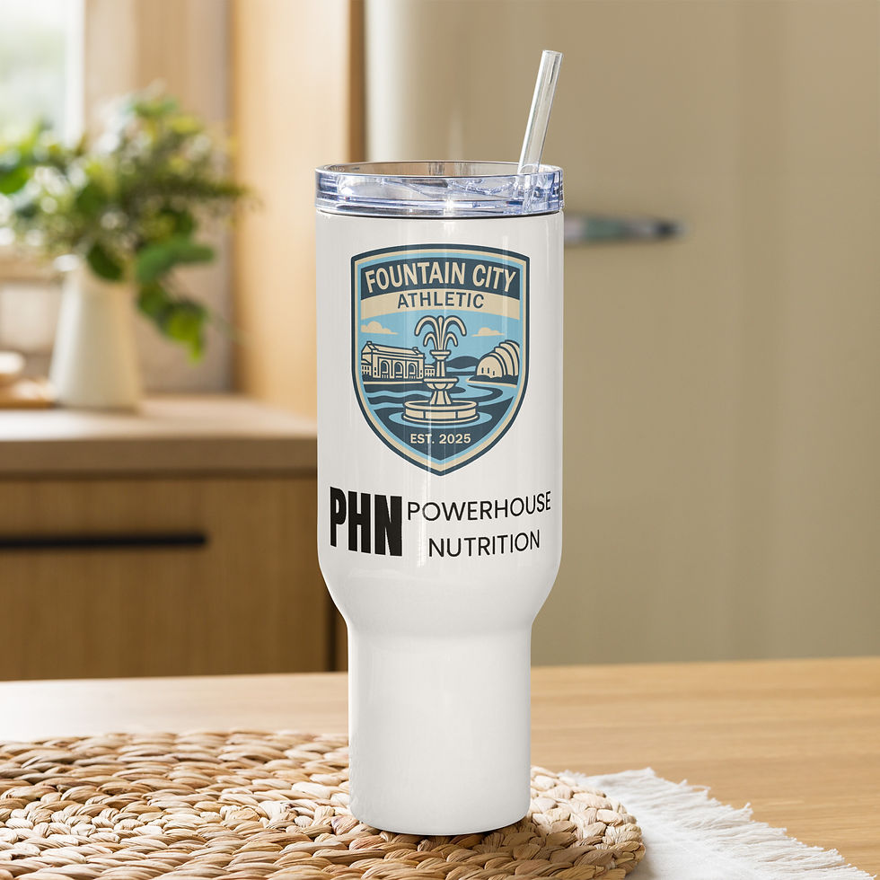 Thumbnail: Fountain City Athletic x Powerhouse Nutrition Tumbler with Handle
