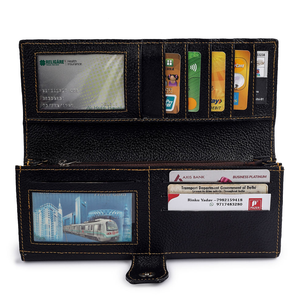 Thumbnail: EnchantéLeather Wristlet Clutches For Women