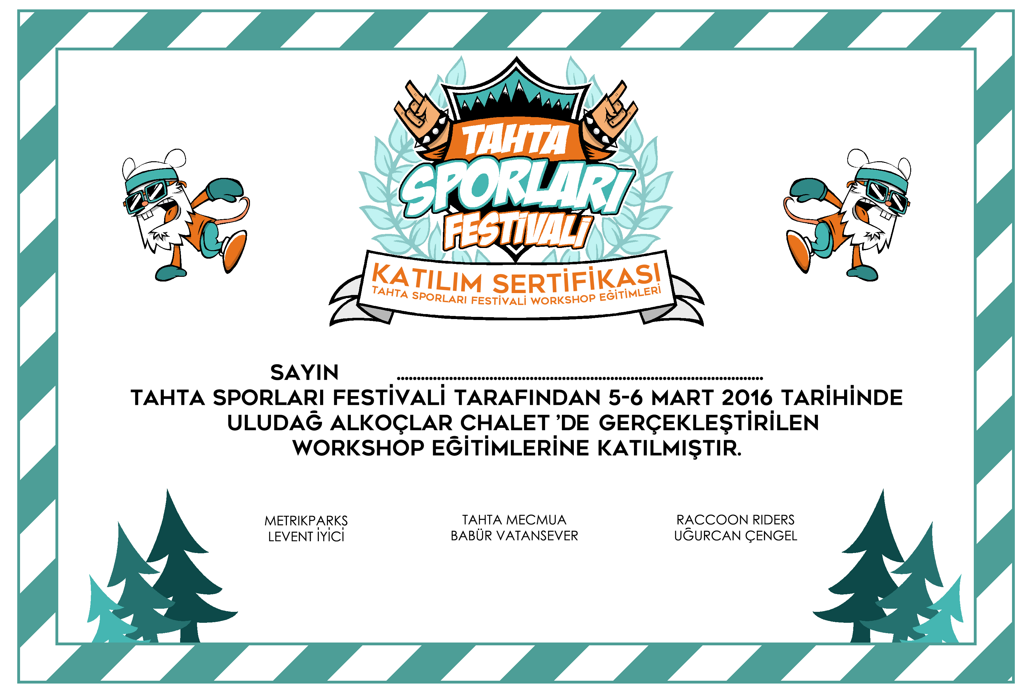 Katılım Sertifikası