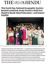 Teaching systems thinking to protect wildlife: a pilot study in West Bengal’s secondary schools