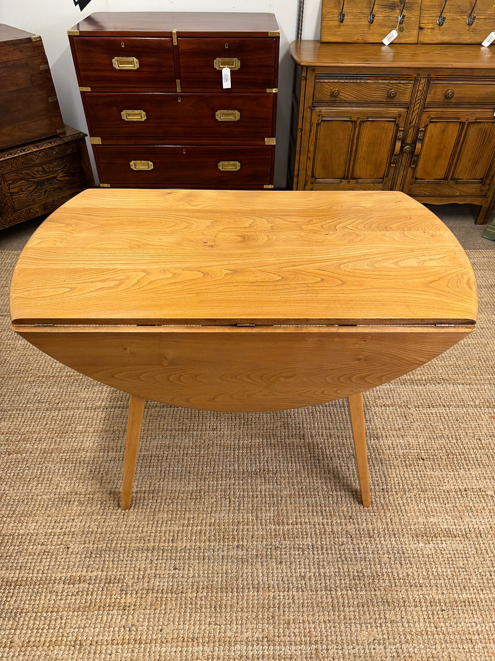 Thumbnail: Vintage Ercol Drop Leaf Dining Table 
