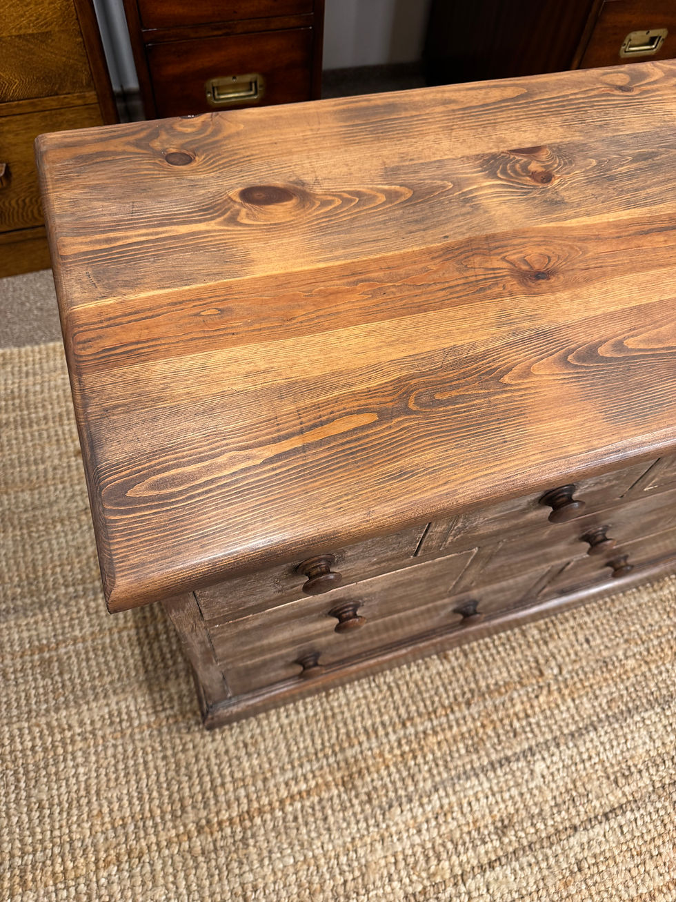 Thumbnail: Painted Pine Bank of Drawers 